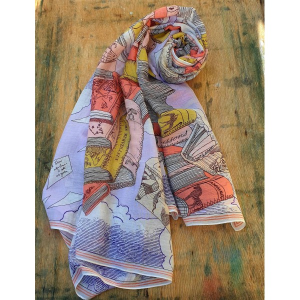 Inoui Editions šilko ir medvilnės skara EDITIONS PARMA